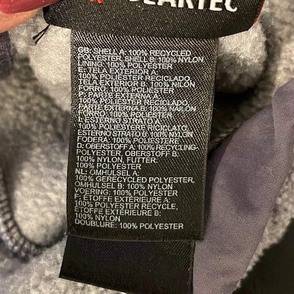 The North Face Polortec Womens Jacket Gray Purple‎ Medium - Image 11