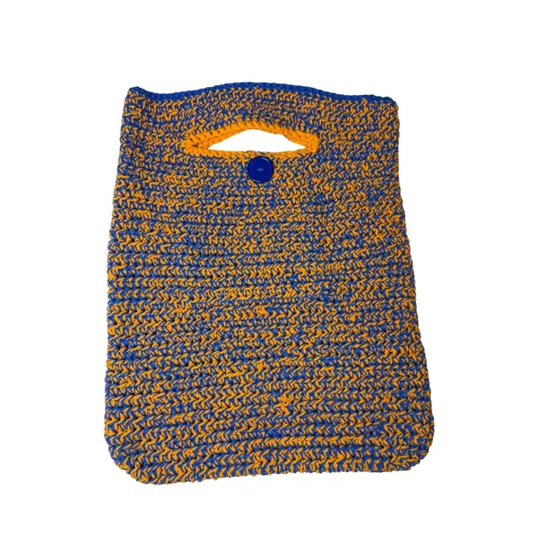 Florida Gators Crochet Tote Bag Handmade Blue Orange Game Day Logo Large Handbag - Image 4