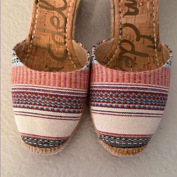 Sam Edelman Payton Espadrille Flats Size 8 Natural Jute Platform Summer Shoes - Image 3