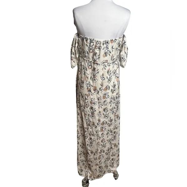 Yireh Lina maxi‎ dress in magnolia Sz M off the shoulder Sz M - Image 5