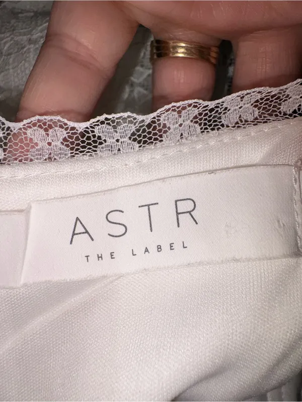 Astr The Label Midi Lace Dress Sz Small White Corset Coquette Event Romantic‎ - Image 5
