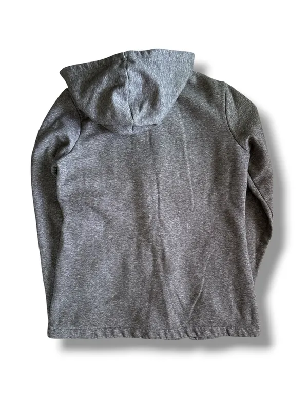 Billabong Heather Gray Double Breasted Hooded Pea Coat Fleece Jacket Size Large - Image 7