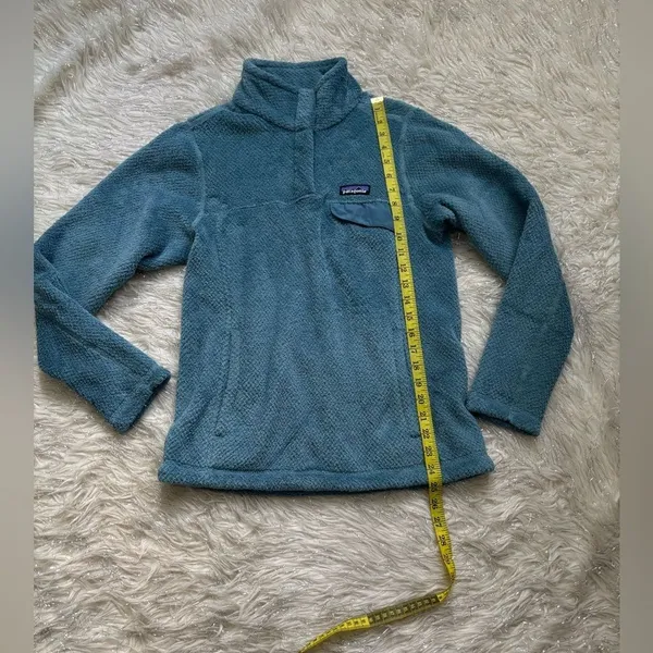 Patagonia Abalone Blue Women’s Re-Tool Snap T Fleece Pullover Jacket Size S - Image 15