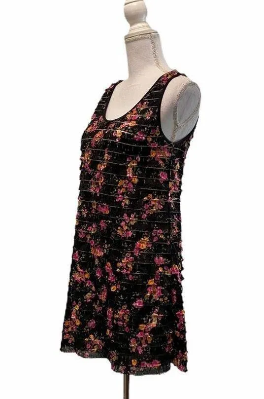 Free People Layer Sleeveless Floral Mini Dress - Image 4
