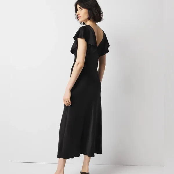 NWT White House Black Market Satin Slip Maxi Dress - Image 3