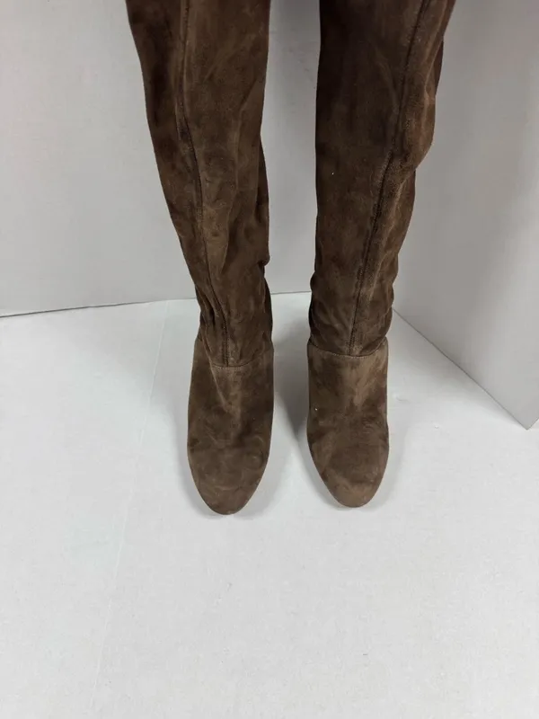 Cole Haan Women's Brown Suede Over the Knee Boots - Size 8.‎ - Image 12