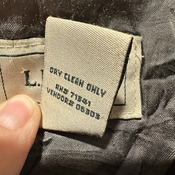 LL Bean Womens Gray Wool Blend Thinsulate Insulated Field Coat Jacket Large - Image 3
