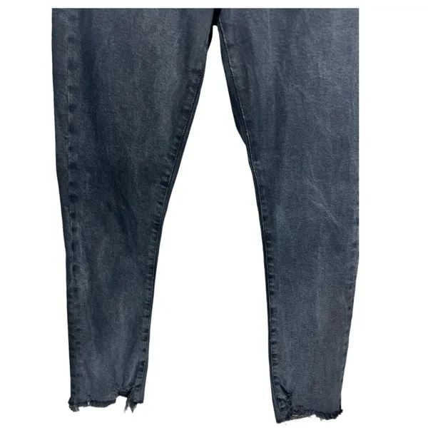 AGOLDE Toni‎ Mid Rise Straight Leg Jeans Black Distressed Hem Size 26 A133D-3002 - Image 10