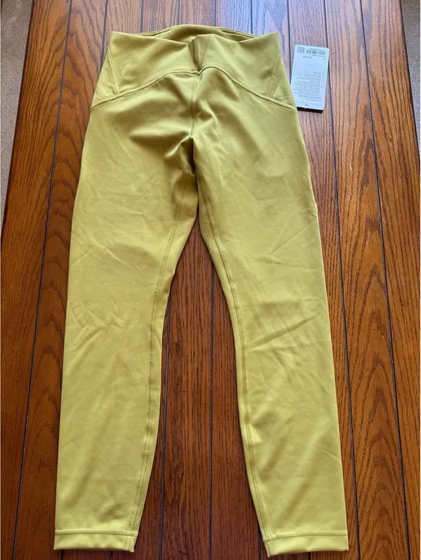 Lululemon Instill High Rise 25” Auric Gold Size 8 NWT - Image 3