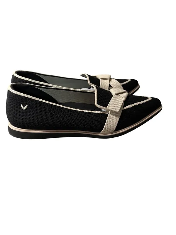 Vivaia ValentinaFlats Size US 10 Water Resistant Black & Ivory - Image 4