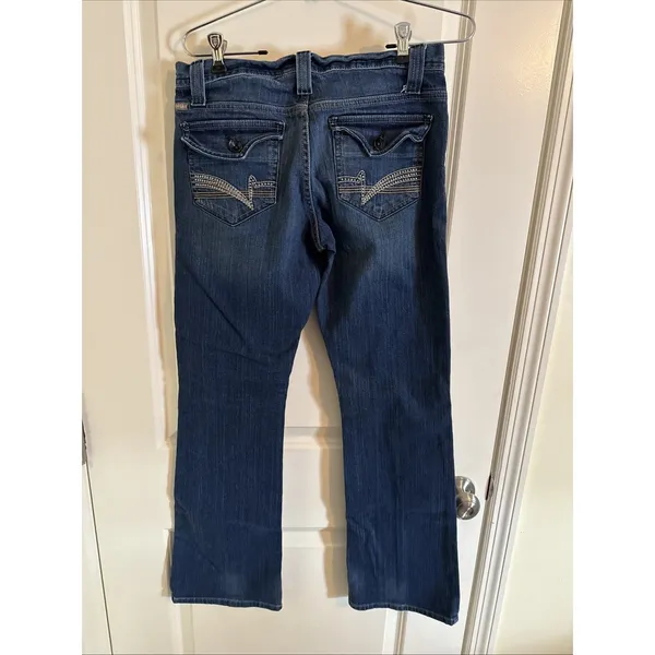 Cruel Girl Cadence‎ Medium Wash Boot Cut Stretch Western Wear Jeans Size 5 - Image 4