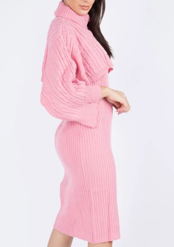 Two Piece sweater dress Pink Size L - Image 2