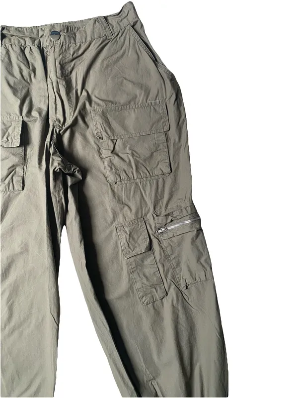 Rachel Paige Olive Cargo Jogger Pants - Image 3