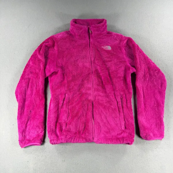 Y2k The North Face Girls Osito Jacket Pink Full Zip Size Large 14/16 or Women XS - Image 6