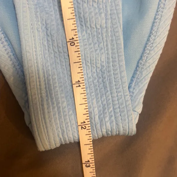 Nike Swim Ribbed Bikini Bottoms Blue Size M – New with Tags - Image 14