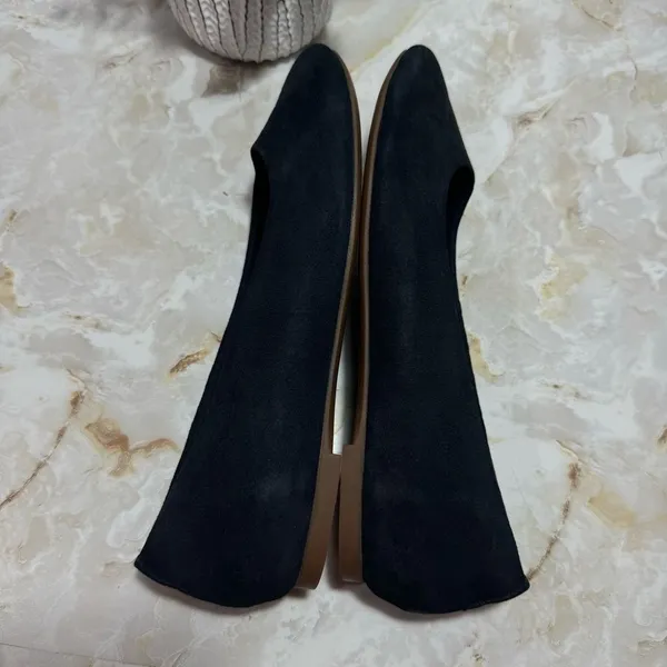 Hush Puppies Bounce Navy Suede Flats Size 10 Workwear Casual Minimalist Comfort‎ - Image 9