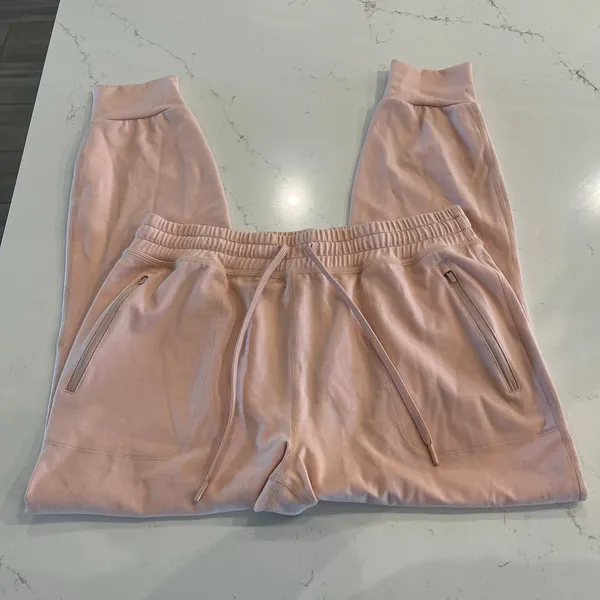 Beyond Yoga Heather Rib Street Jogger Pink Salmon‎ Size Large - Image 5