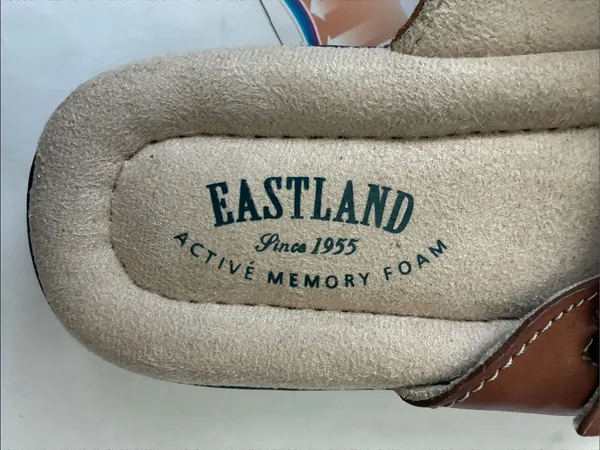 Eastland Women’s Tan Brown Buckle Comfort Slide Sandals - Image 14