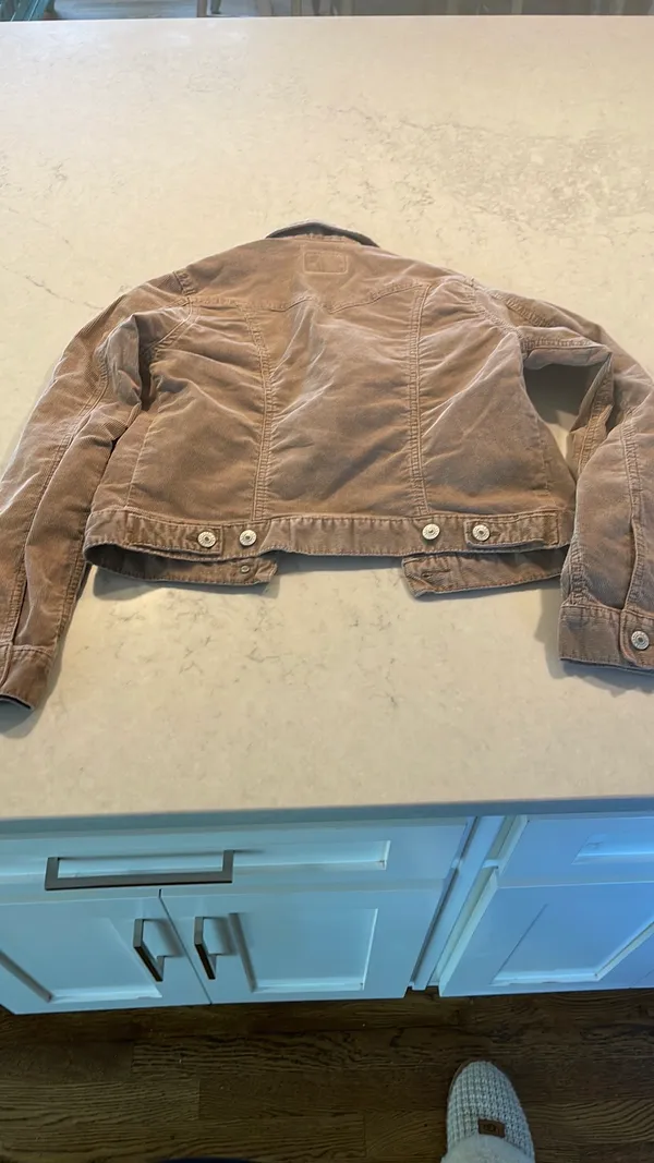 American Eagle Tan Corduroy Jacket XS - Image 9