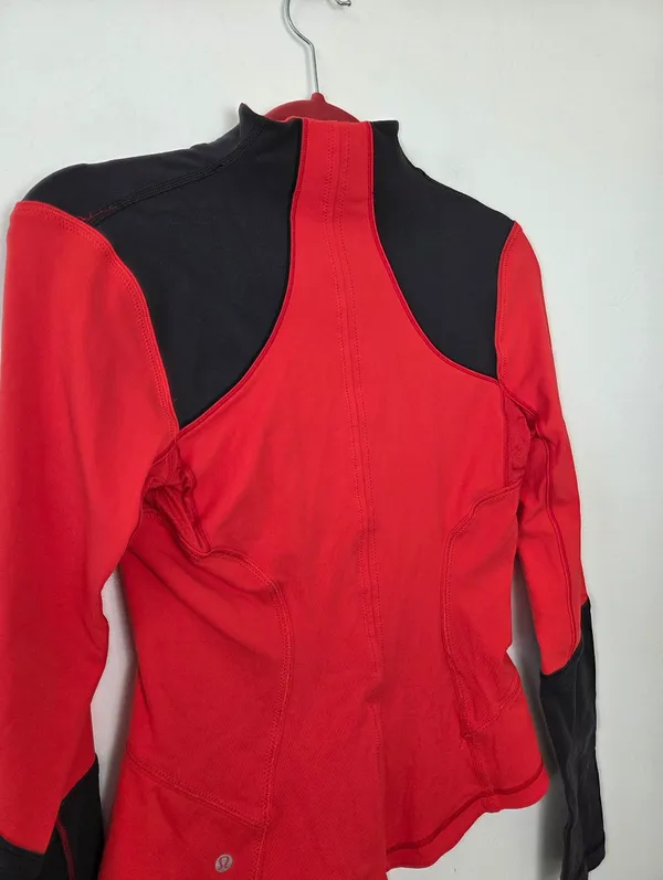 Lululemon Forme Jacket Love Red Size 6 Athletic Gym Lifting Sporty Scuba Define - Image 10