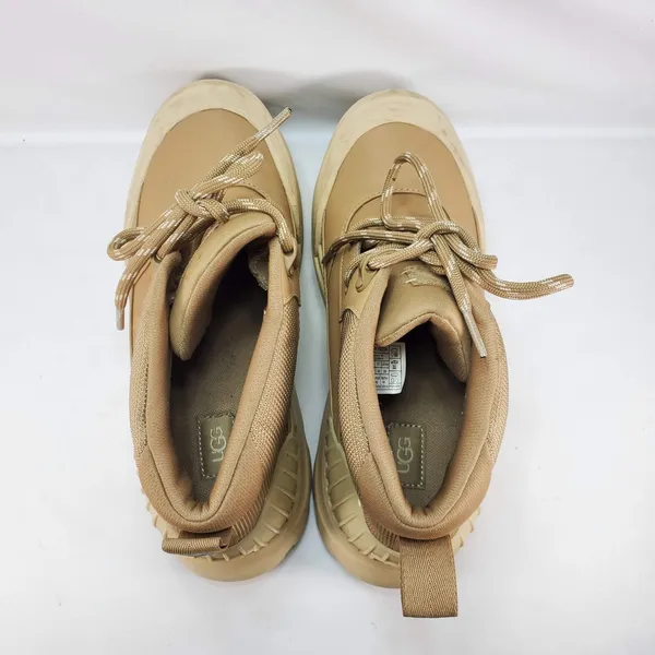 UGG Droplet Mid Rain Boots Women 9 Sand Tan Platform Waterproof Lug Sole 1152724 - Image 6