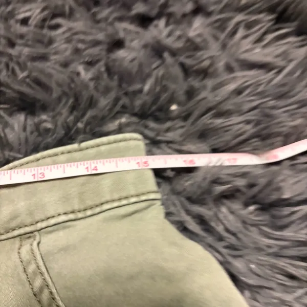 Hollister high-rise Olive Utility cropped green hiking y2k pockets Pants size 30 - Image 11
