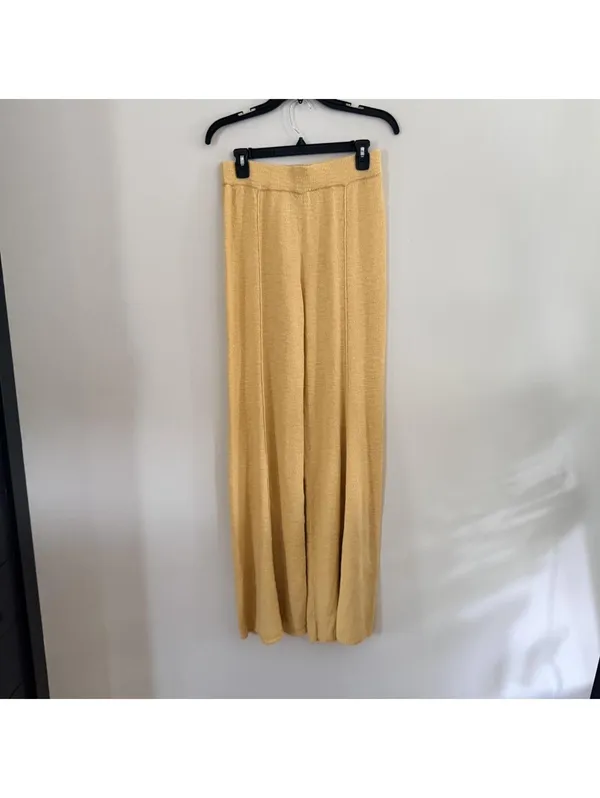 Free People Drea Sweater & Pants Set in Light Yellow - Image 6