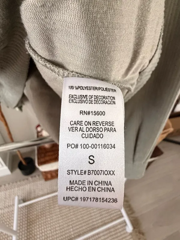 Democracy Women's Fall Soft Corduroy Cropped Jacket Lapel Collar Gray Green Tone Button-Up - Image 11