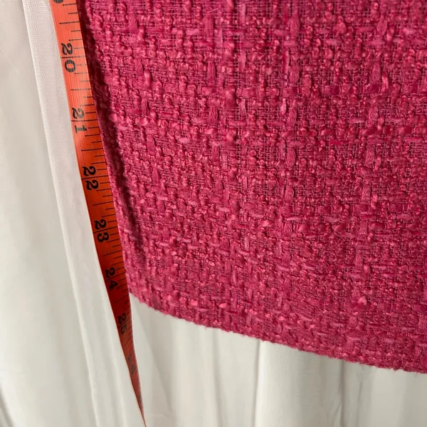 Ann Taylor Pink Tweed Shoulder Button Shift Dress - Size 4 - Image 4