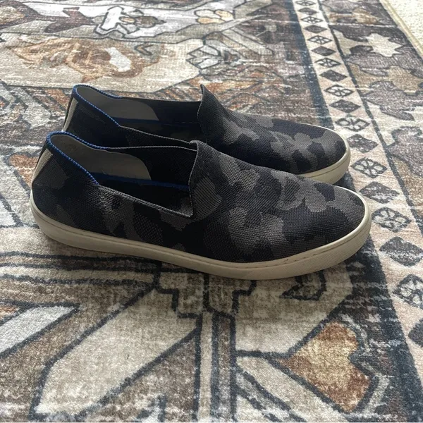 Rothy’s The‎ Sneaker Gray Camo Slip On Shoes - Image 3