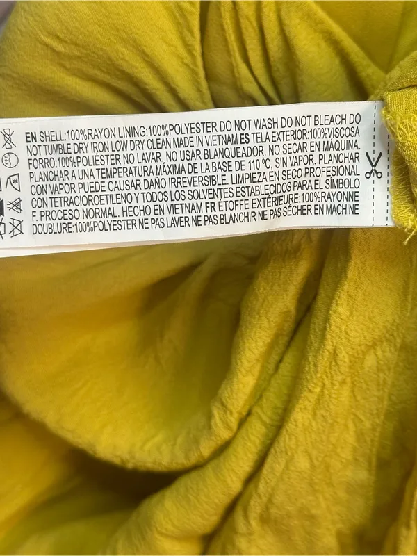 Forever 21 Contemporary Mustard Yellow Racerback Side Slit Mini Dress Size L - Image 10