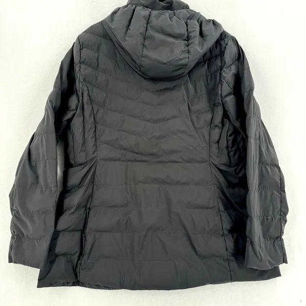 32 Degrees Heat Women’s XL Black Hooded Puffer Jacket Lightweight Winter Coat - Image 2