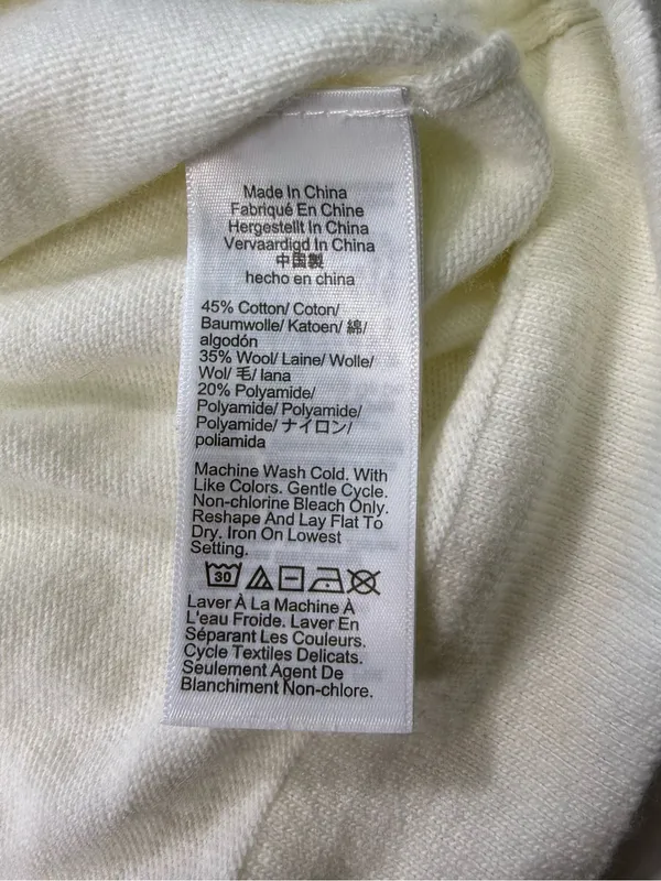 J. Crew Cotton Wool Blend Crewneck Lightweight Sweater Size Large - Image 6