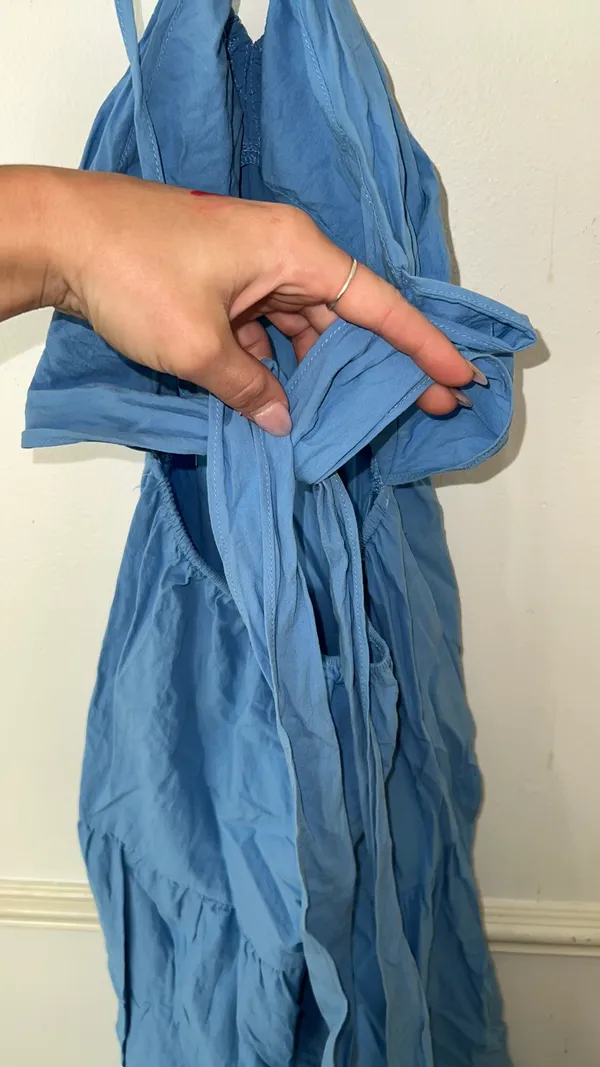Blue Vacation Summer Dress - Image 3