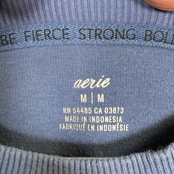 Aerie The Chill Sweatshirt in Blue W2106 Sz M - Image 2