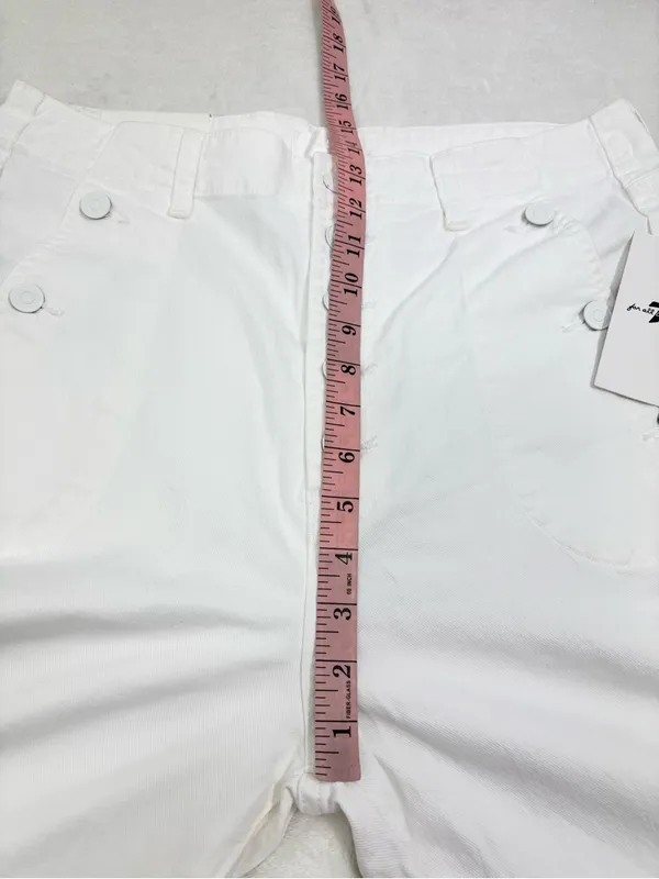7 For All Mankind White High-Rise Button-Fly Jeans - Image 11
