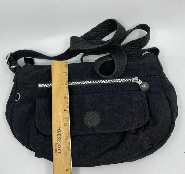Kipling Black Nylon Mini Crossbody Bag - Image 4