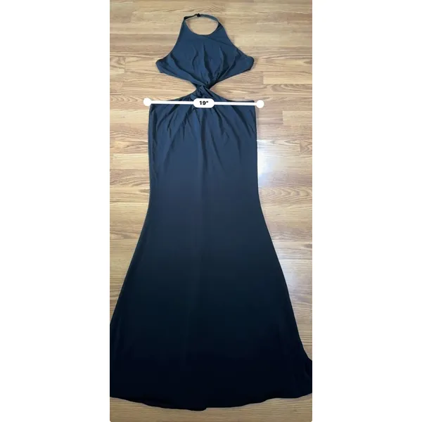 Retrofête Raven Black Cutout Bodycon Maxi Dress Evening Party Women’s XL - Image 8
