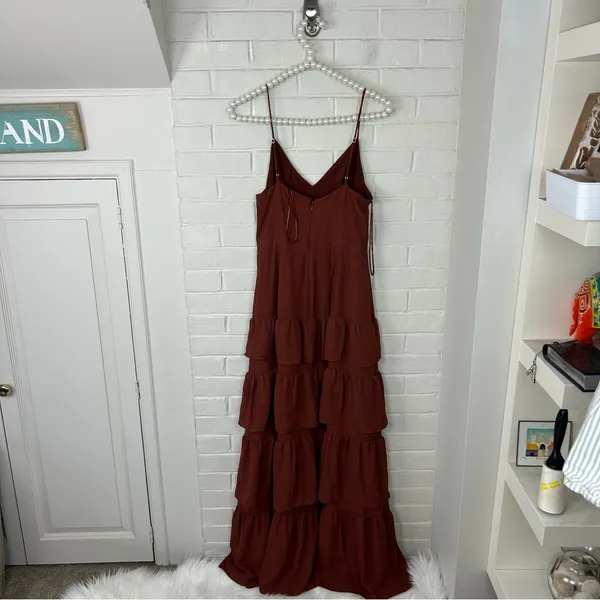 J.Crew Cha Cha Tiered Ruffle Maxi Dress Size 6 - Image 7