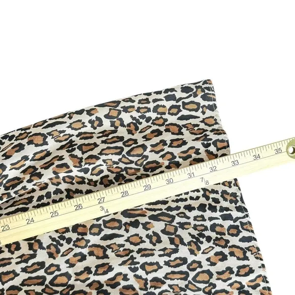 ZARA Leopard Print Babydoll Mini Dress Size S Skater Brown Animal Print Indie - Image 10