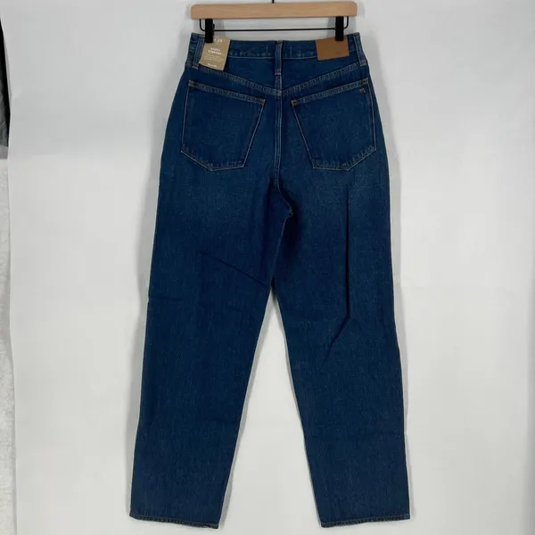 Madewell Baggy Straight Jeans Womens 28 Blue Denim Cotton Stretch High‎ Rise - Image 7