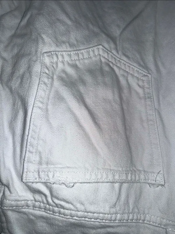 Pistola high rise white distressed button fly bootcut jeans size 27 #751 - Image 3