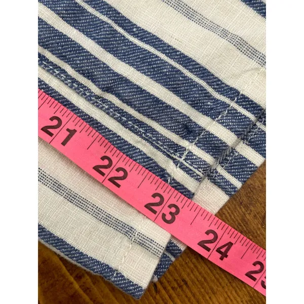 Christian Siriano Womens Striped Linen and Cotten Pants Size‎ M - Image 6
