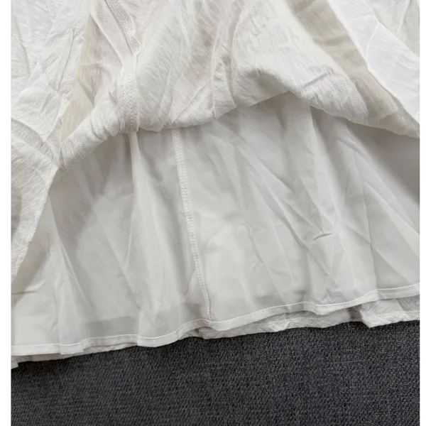 Seven Wonders Revolve Aidana Maxi Dress White Sz Large Beach Minimalist Pockets - Image 10