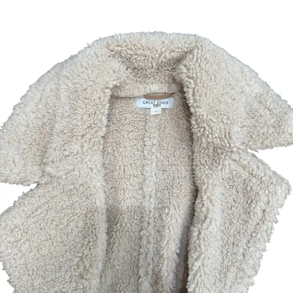 Great Jones Lined Sherpa Coat in Brown, Size S​ - Image 7