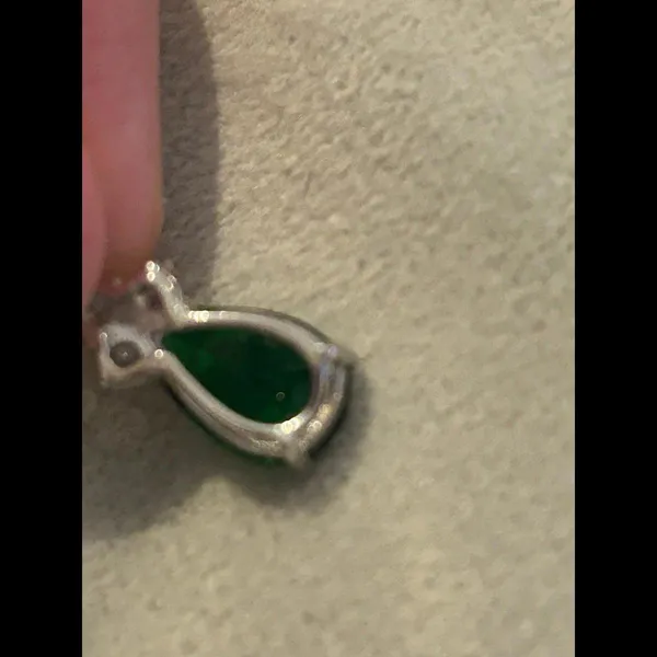 Pendant 925 sterling silver pendant green - Image 3