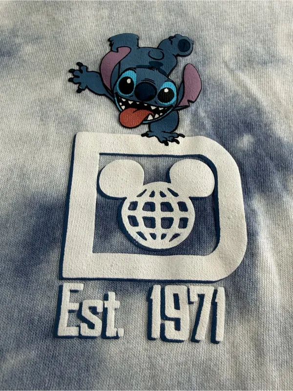 Disney Stitch 626 Walt Disney World Spirit Jersey Medium Tie Dye Long Sleeve - Image 3