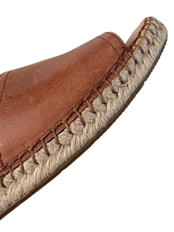 EUC Born Leather Espadrille Sandals Brown Size 7 - Image 5