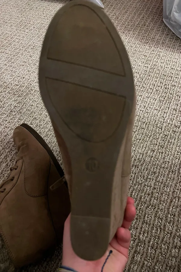 Brown Heeled Boots Size 10 - Image 7