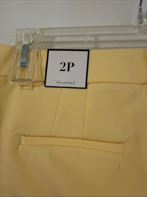 White House | Black Market Sunny Yellow Cropped Dress Pants size 2P brand new inseam 24” waist 28” - Image 4